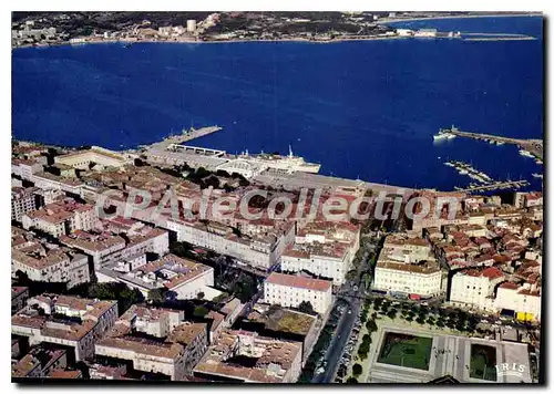 Cartes postales moderne Ajaccio Vue de la Place de Gaulle La Place Foch et le Port