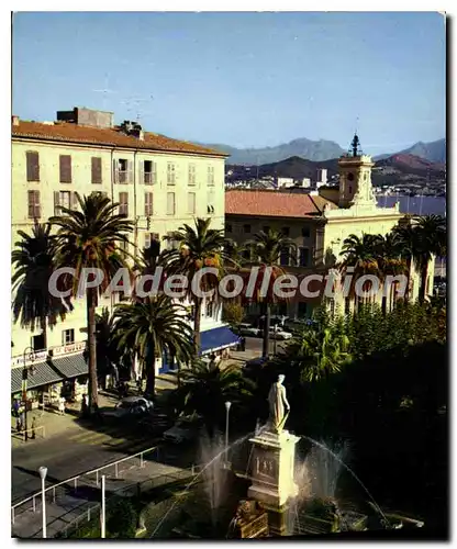 Cartes postales moderne Ajaccio La Place Foch et la Statue du ler Consul