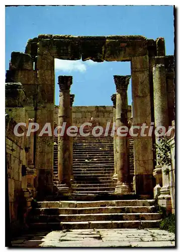 Moderne Karte Jerash Cathedral's Steps Columns Kingdom of Jordan