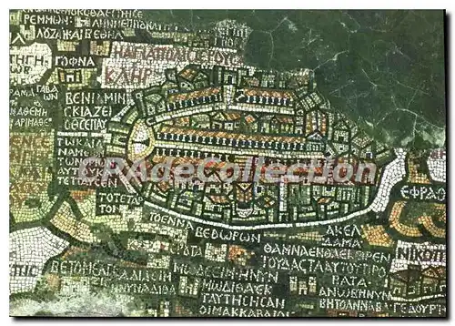 Cartes postales moderne Mosaie Map Medals