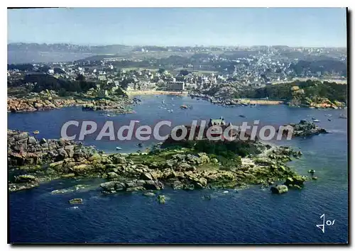 Moderne Karte La Bretagne En Couleurs Ploumanac'h La Plage Saint Guirec