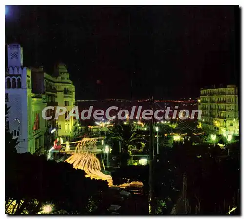 Cartes postales moderne Alger Le Khemisti La Nuit