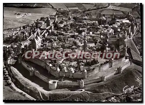 Cartes postales moderne En Languedoc Carcassonne Vue a�rienne Ensemble De La Cite