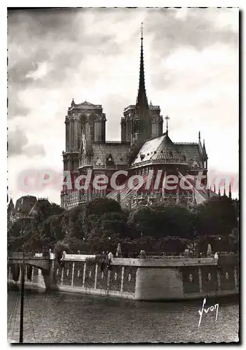 Cartes postales moderne Paris En Flanant Abside De Notre Dame Et Square