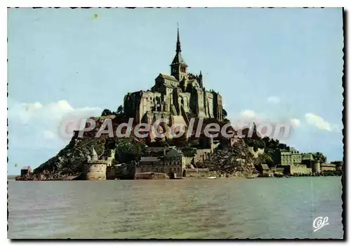 Cartes postales moderne Le Mont Saint Michel Cote Sud Ouest A Maree Haute