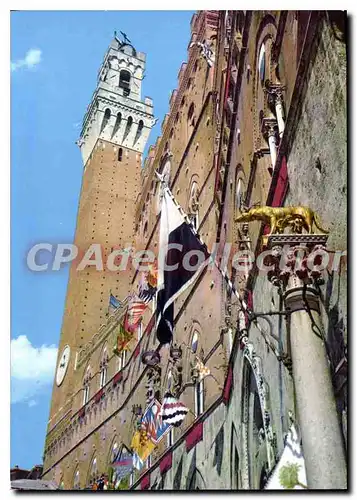 Moderne Karte Siena La Torre Dei Mangia