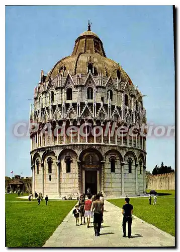 Moderne Karte Pisa Battistero Baptistery