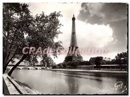 Moderne Karte Paris Et Ses Merveilles La Tour Eiffel