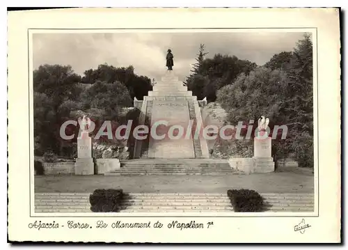 Moderne KarteLa Corse Ile De Beaute Ajaccio Monument De I'Empereur Napoleon