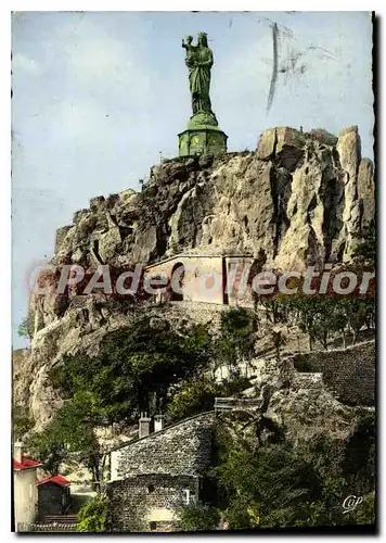 Moderne Karte Le Puy Statue Colossale De Notre Dame De France