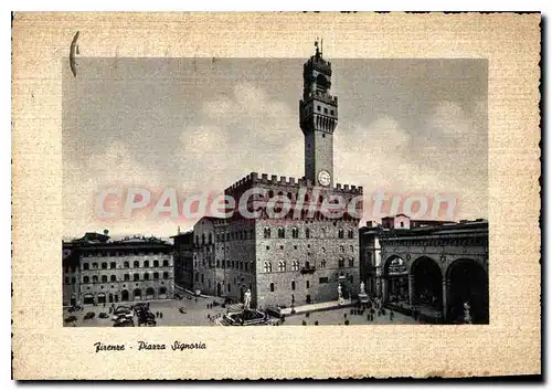 Moderne Karte Firenze La Signoria Suare Place De La Signoria