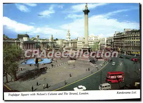 Moderne Karte Trafalgar Square With Nelsons Column And The STrand London