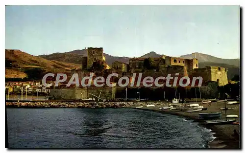 Moderne Karte Collioure Le Chateau Des Templiers