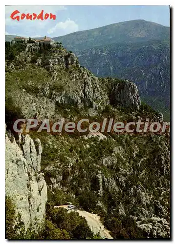 Moderne Karte Gourdon Altitude Vieux Village Feodal Bati En Nid D'Aigle