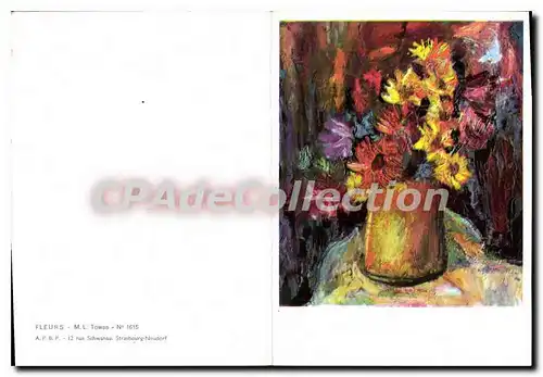 Moderne Karte Fleurs carte de v�ux