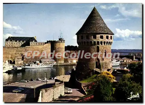 Moderne Karte Couleurs De Bretagne Brest La Tour Tanguy Et Le Chateau