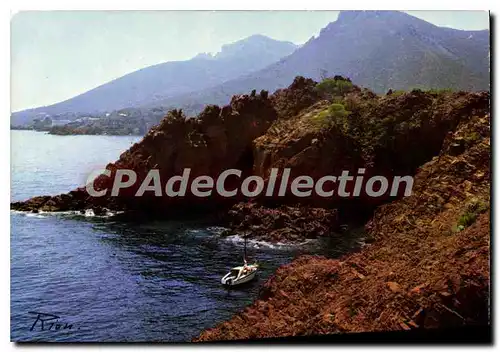 Cartes postales moderne La Cote D'Azur Inoubliable La Corniche D'Or Les Roches Rouges Du Trayas