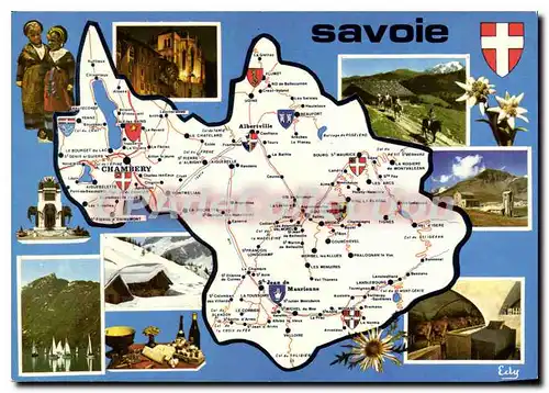 Cartes postales moderne Le Department De La Savoie Vacances D'Ete Et D'Hiver