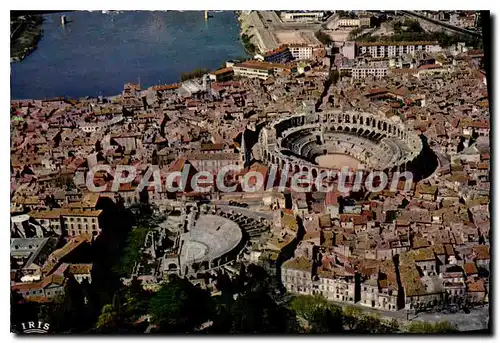 Cartes postales moderne Reflets De Provence Arles Vue Aerienne Des Arenes