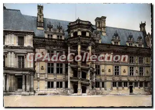 Moderne Karte Blois Le Chateau Escalier D'Honneur