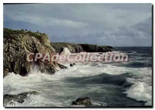 Moderne Karte Couleurs Presquile De Quiberon Tempete Sur La Cote Sauvage