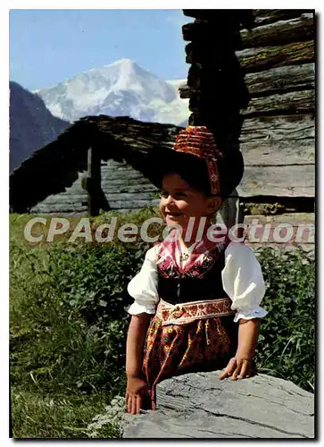 Cartes postales moderne Costume D'herens Valais Pigne D'Arolla