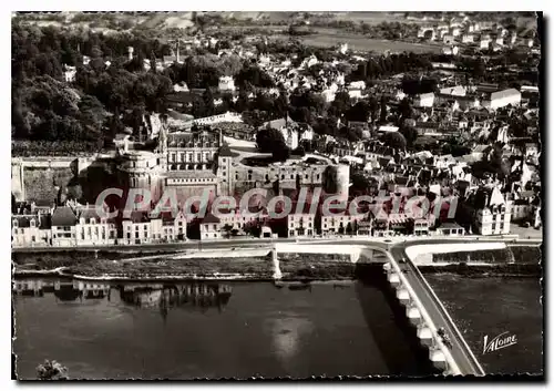 Cartes postales moderne Amboise Vue Aerienne Le Pont Sur La Loire