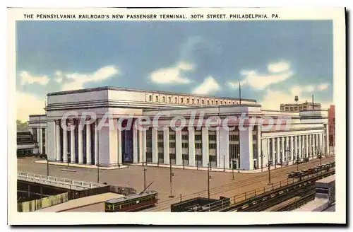 Cartes postales moderne The Pennsylvania Railroad's New Passenger Terminal 30th Street Philadelphia
