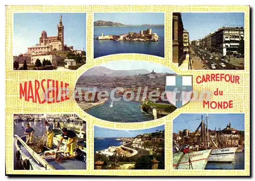 Cartes postales moderne Marseille Carrefour du Monde