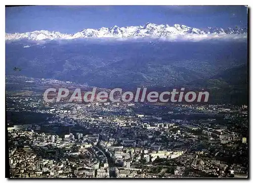 Cartes postales moderne Grenoble Isere Vue Aerienne de St Martin d'Heres Le Campus et au fond la Chaine de Belledonne