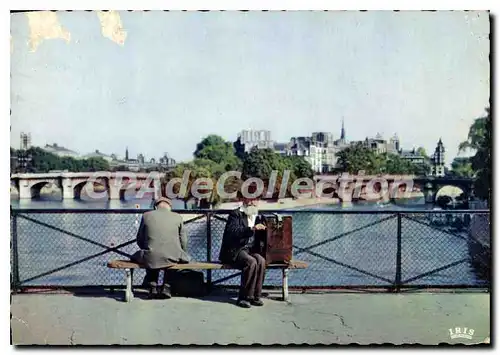 Cartes postales moderne Paris Le Pont Neuf Joueur D'Orgue