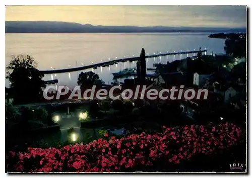 Cartes postales moderne Thonon Les Bains Crepuscule Sur Le Port