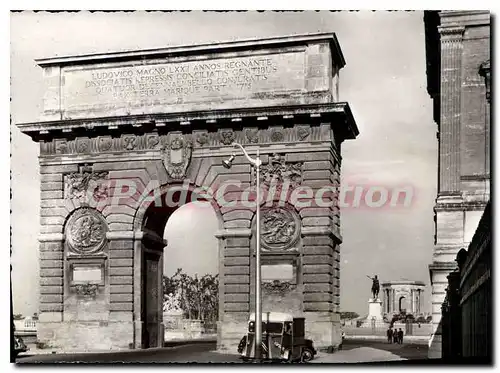 Moderne Karte Montpellier L'Arc De Triomphe