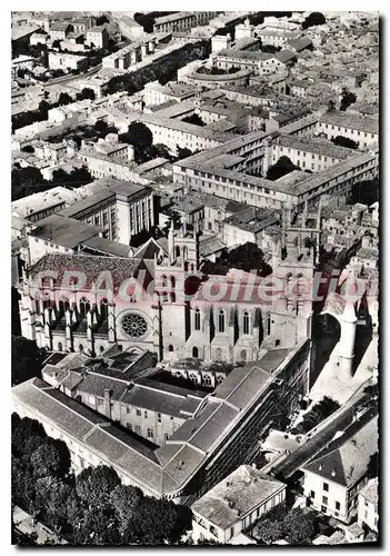 Cartes postales moderne Montpellier Vue Aerienne Sur La Cathedrale