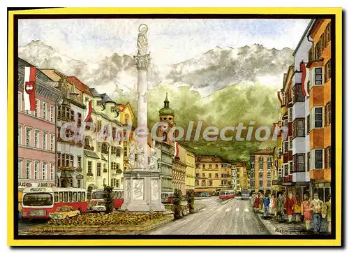 Cartes postales moderne Innsbruck Maria Theresien Strabe mit Annasaule