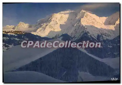 Cartes postales moderne Coucher De Soleil Sur Le Massif Du Mont Blanc