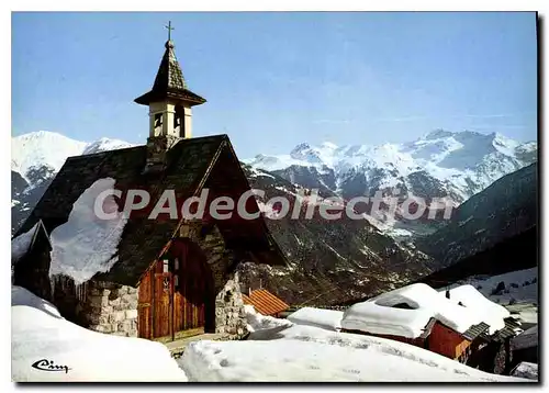 Cartes postales moderne Courchevel Chapelle Du Cure D'Ars Massif De Bellecote