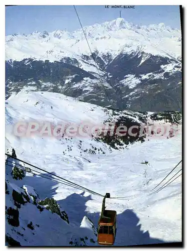 Moderne Karte Courchevel Le Teleferique De La Saulire