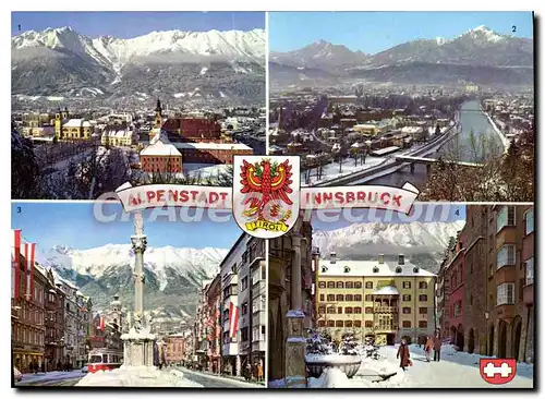 Cartes postales moderne Innsbruck Tirol Austria Blick Gegon Nordkette