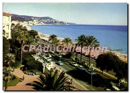 Moderne Karte La Cote D'Azur Nice Promenade Des Anglais