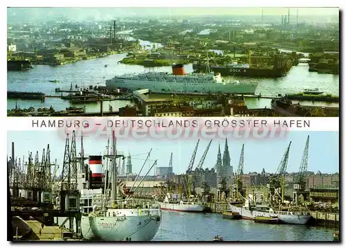 Moderne Karte Hamburg Deutschlands Grosster Hafen