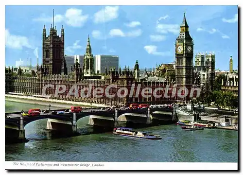 Cartes postales moderne The Houses Of Parliament And Westmusstar Bridge London