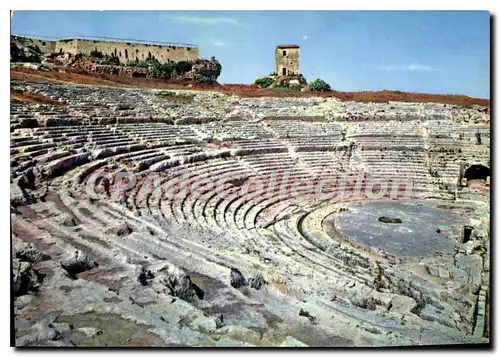 Moderne Karte Siracusa Teatro Greco Greek Theatre