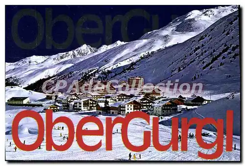 Moderne Karte Gletscherdort Obergurgl Otztal Tirol