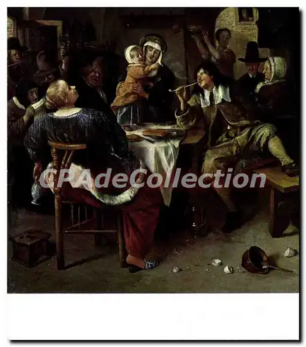 Cartes postales moderne Jan Steen Famitictafereel