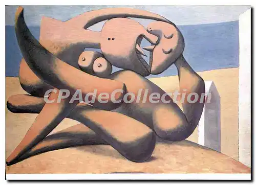 Moderne Karte Paris Grand Palais Pablo Picasso figures bord de mer