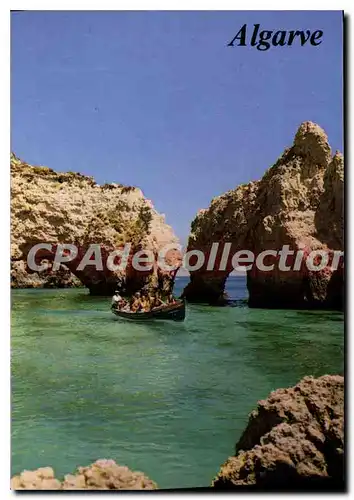 Moderne Karte Ponta Da Piedada Lagos Algarve Portugal