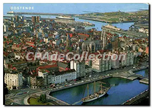 Cartes postales moderne Oostende Luchtfoto Vue Aerienne Air Photo Luftbild