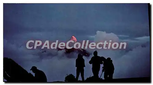 Cartes postales moderne Schweiz Suisse Switzerland Sonnenaufgang Am Matterhorn Mont Cervin