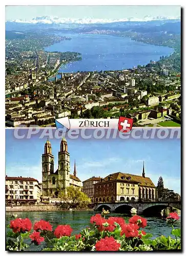 Moderne Karte Schweiz Suisse Switzerland Zurich